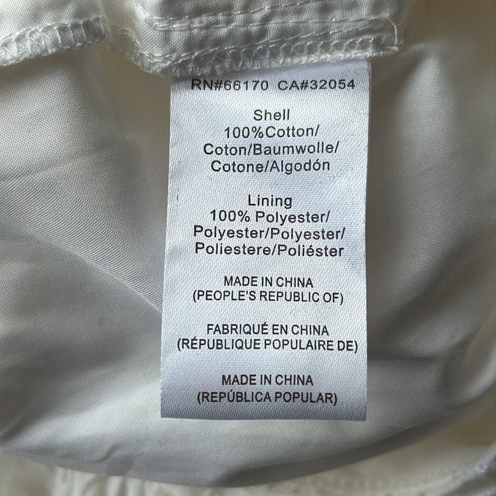 Anthropologie Hutch White Smocked-Waist Eyelet Jumpsuit Size L - Picture 8 of 15